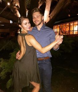 Ayla Kell dancing with her fiance.