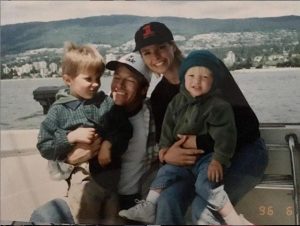 Kristina Wagner and her ex-husband, Jack Wagner with their two sons.