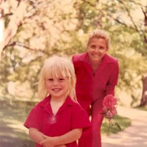 Childhood photo of Lauralee Bell with her mother.