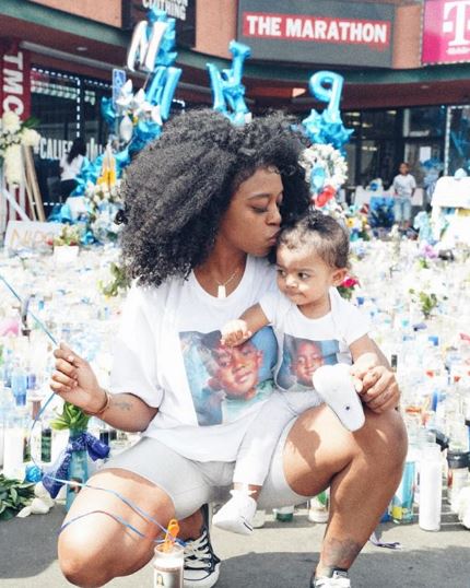 Dominque Perry with her daughter, Zen.