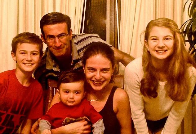 Peter Orszag with her wife and children.
