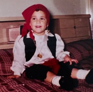 Childhood photo of Maurice Benard.