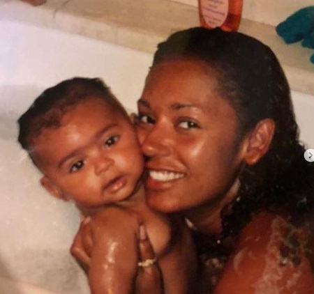 Phoenix Chi Gulzar with her mother Melanie Brown