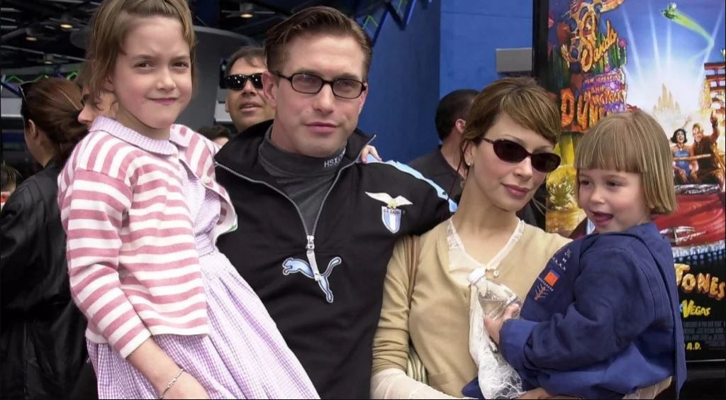 Stephen Baldwin with his wife and children.
