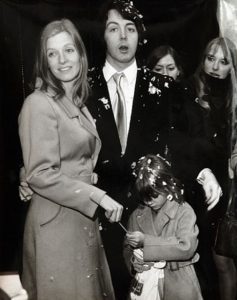 Paul McCartney and Linda Eastman's wedding ceremony.