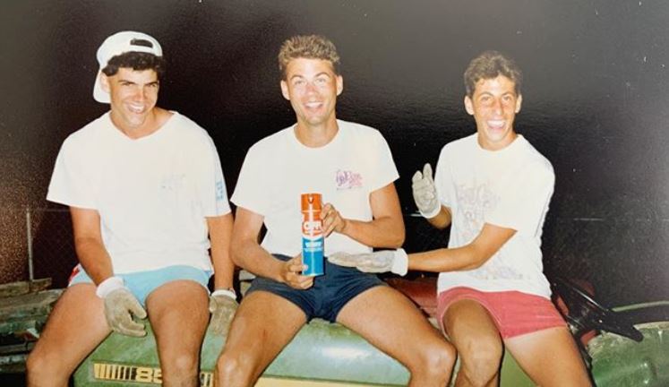 Teenage Photo of Michael Avenatti with his friends.