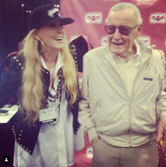 Photo of Joan Celia Lee while spending some quality time with her father, Stan Lee before his demise.