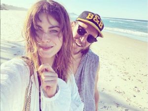 Charlotte Best spending quality time with her boyfriend, Ryan Ginns on the beach.