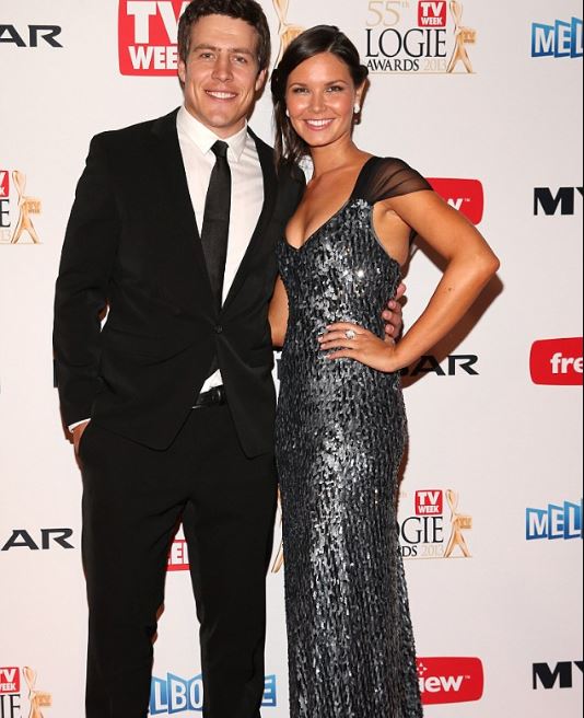 Charlotte Best and her ex-boyfriend, Andy Allen attending arrived at the Logie Awards at the Crown Palladium on 7th April 2013, in Melbourne, Australia.