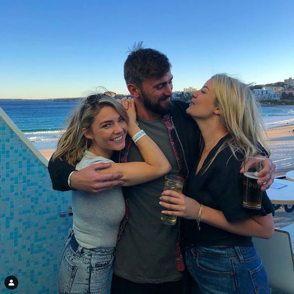 Family love: Samantha Frost with her parents.