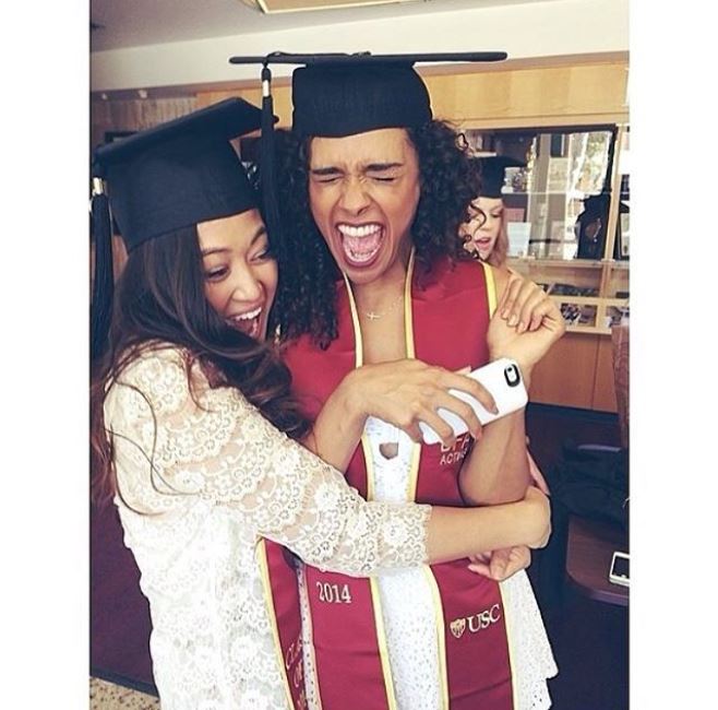 True Friendship: Briana Henry celebrating after graduating from University with her best friend.