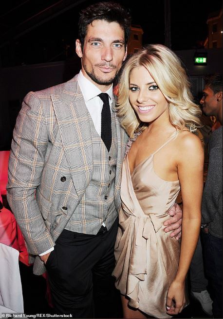 David Gandy with his ex-girlfriend, Mollie King.