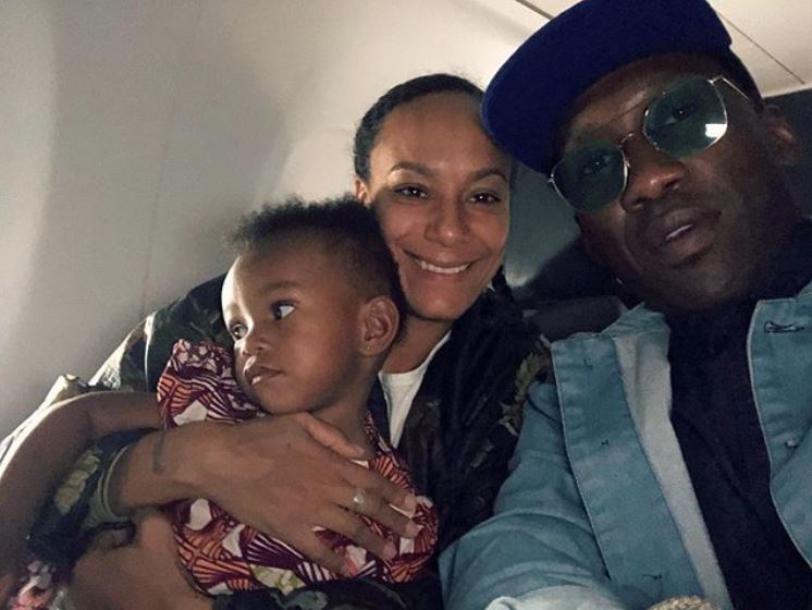 Mahershala Ali traveling with his wife, Amatus-Sami-Karim and his daughter, Bari Najma Ali.