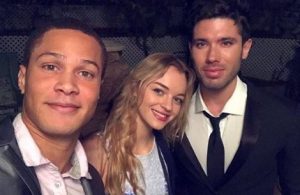 Olivia Rose Keegan with her boyfriend and co-actor.