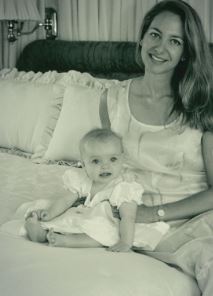 Childhood photo of Olivia Rose Keegan with her late mother.