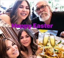 Lauren Koslow celebrating Happy Easter Day with her family members.