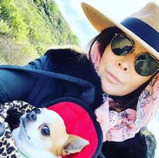 Lauren Koslow with her pet dog.