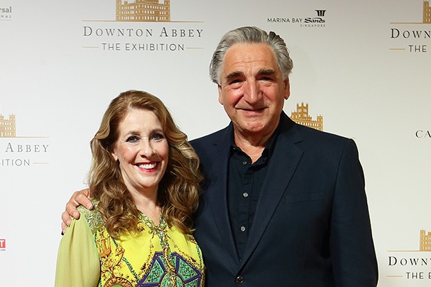 Phyllis with her co-star Jim Carter