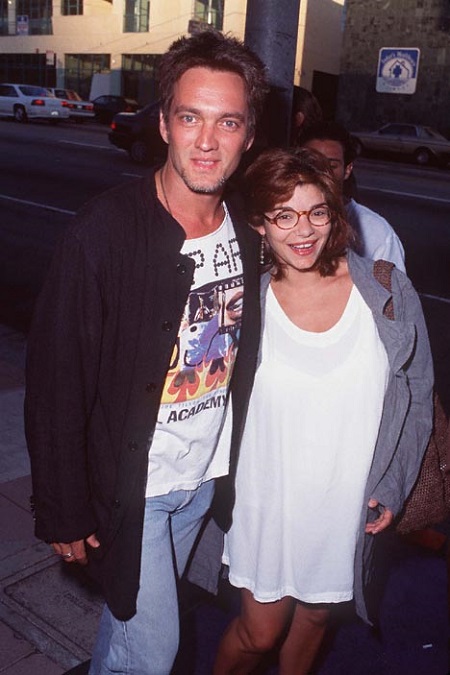 Actor Cameron Dye with his wife Laura San Giacomo, 