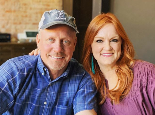 Ree Drummond and her husband. 