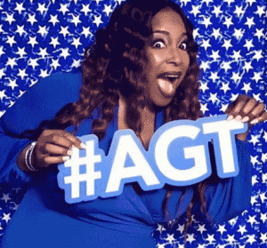 Carmen carter holding AGT