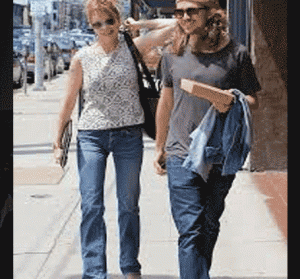 Alexander Bauer and his mom Melanie Griffith