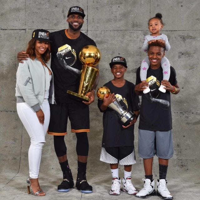 Zhuri Nova James with her parents and siblings