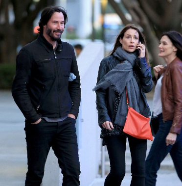 Keanu Reeves and his girlfriend Claire Forlani