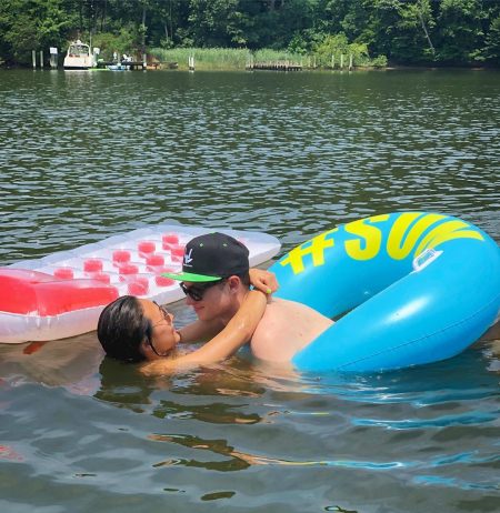 Carter Sharer and his girlfriend Lizzy Sharer