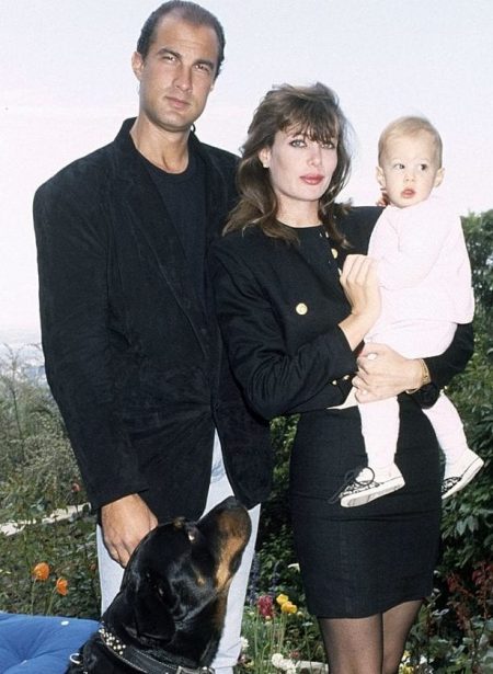 Annaliza Seagal with her parents