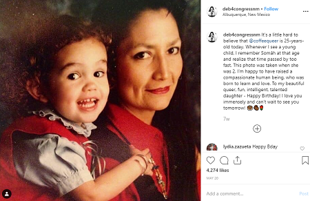 Deb Haaland with her adopted daughter