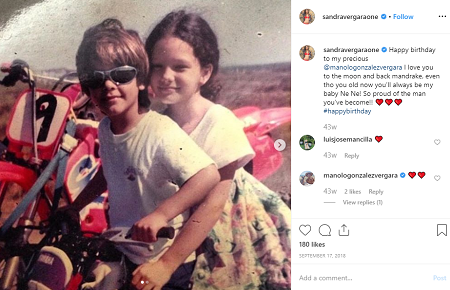 Sandra Vergara childhood image