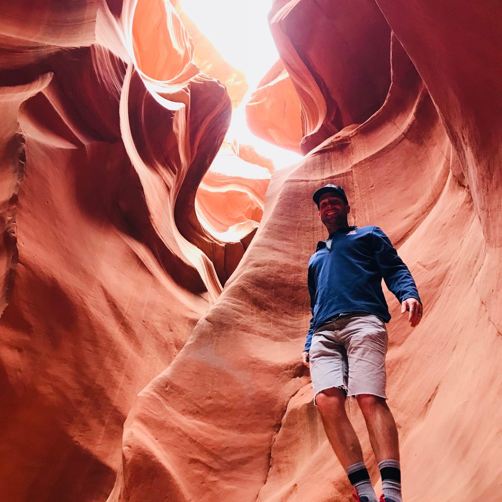 Kevin Simshauser at the Lower Antelope Canyon