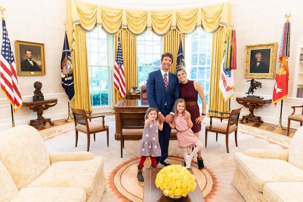 Travis with his family in Whitehouse