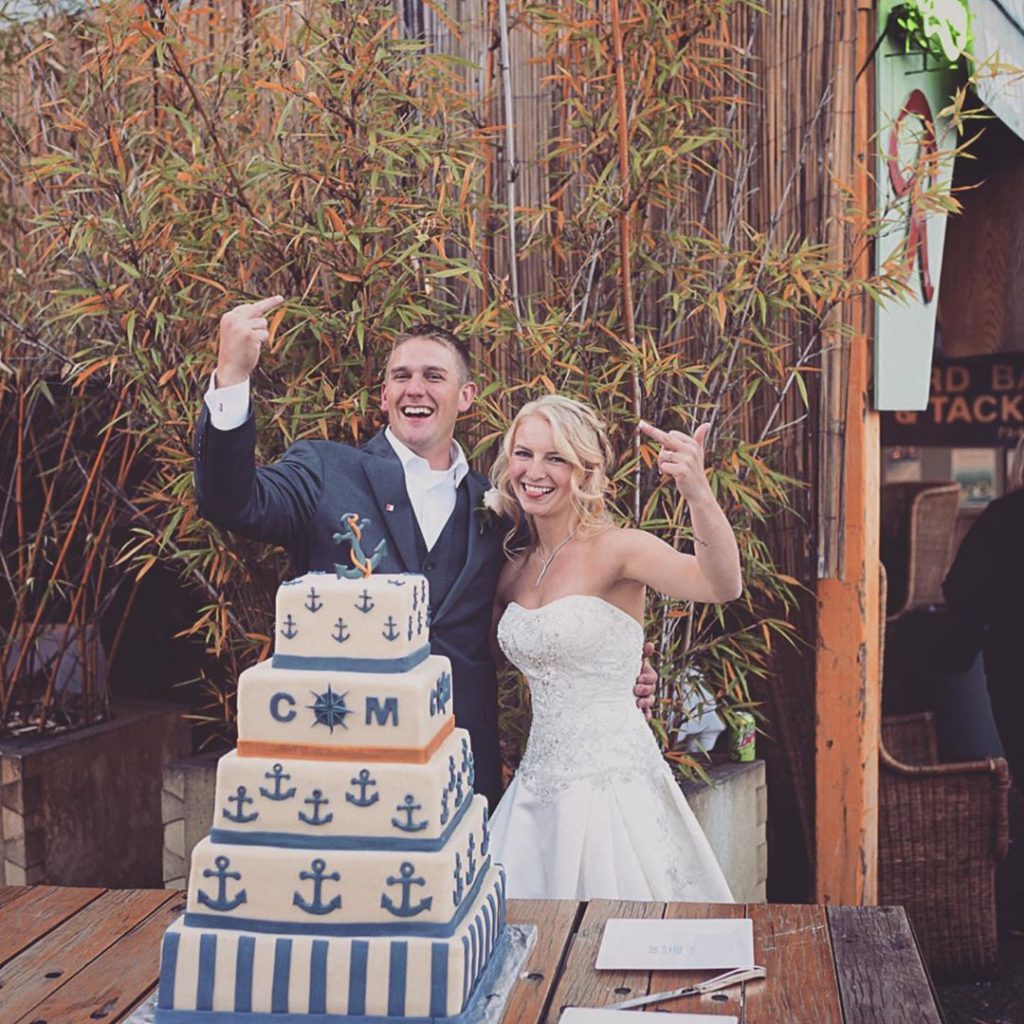 Mandy and Clark on their wedding