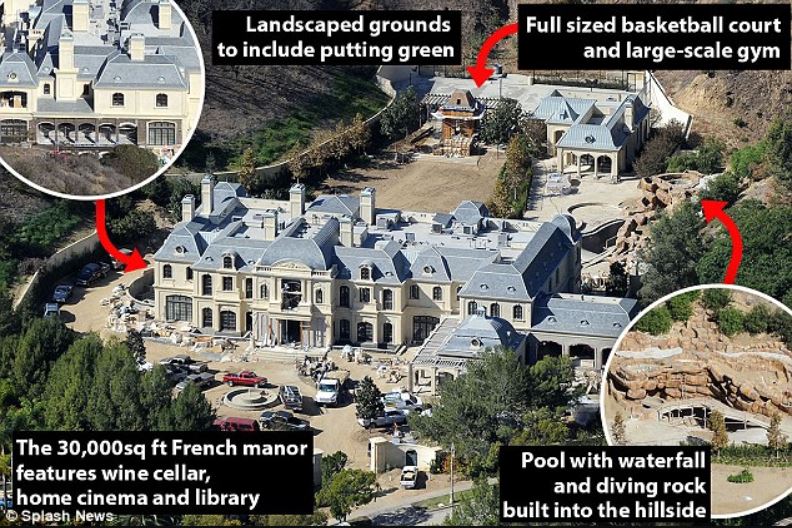 Photos of Ella Rae Wahlberg California's Beverly Park mansion.