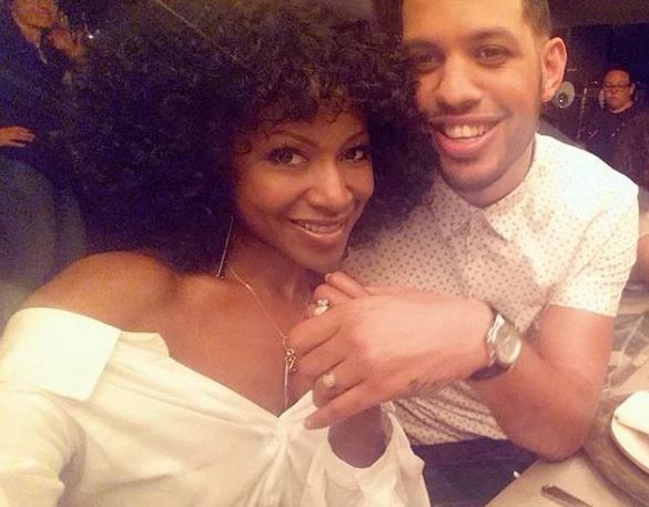 Gabrielle Dennis and her on-screen husband, Sarunas Jackson.