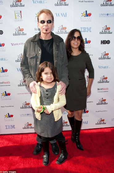 Billy Bob Thornton and his wife, Connie Angland with their daughter, Bella at an award function.