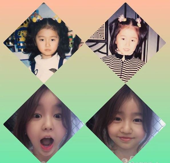 Childhood photos of Yoon Eun-Hye.