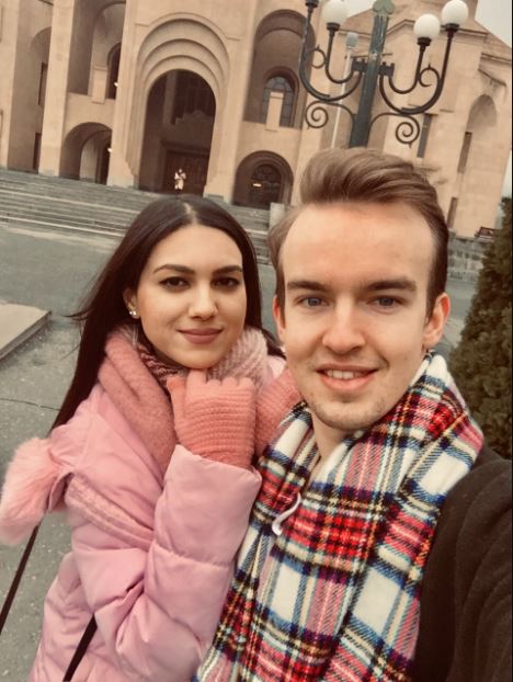 Cometan with his beautiful girlfriend, Liana Tiratsuyan who is an Armenian university graduate and Genocide recognition advocate.