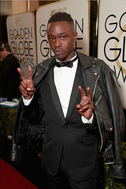 Ashton Sanders arrived at an event for 74th Golden Globe Awards in 2017.