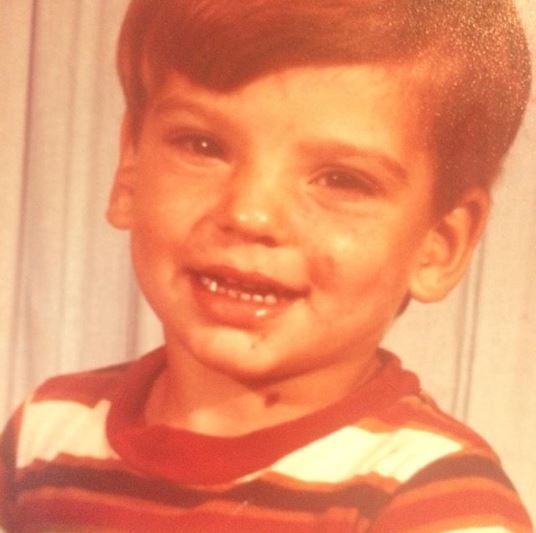 Childhood photo of Jeff Curro.