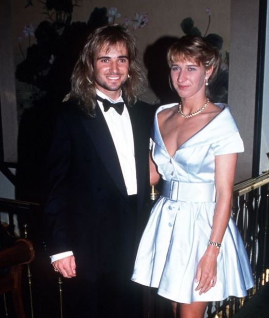 Jaden Gil's father, Andre Agassi and his mother, Steffi Graf's wedding.