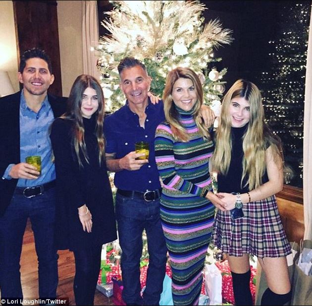 Mossimo Giannulli and his spouse, Lori Loughlin celebrating Christmas Eve with their children.