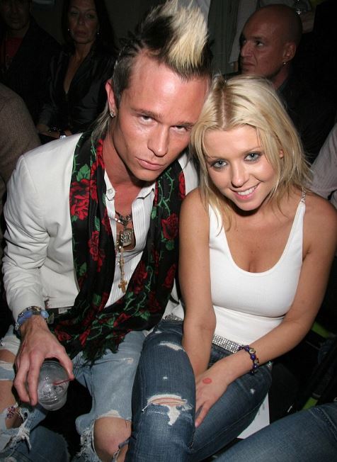 Tara Reid and her partner, Dean May.