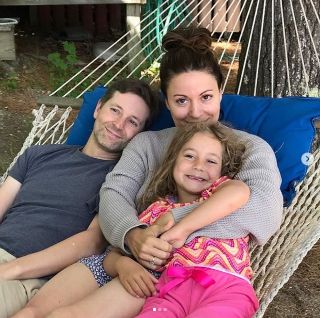 Kay Cannon and her husband, Eben Russell enjoying their vacation with their daughter, Evelyn Rose.