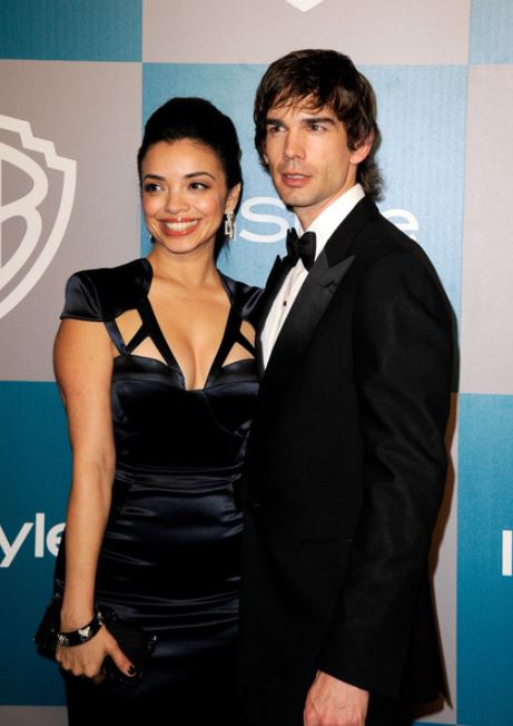 Christopher Gorham and his wife, Anel Lopez arrived at 13th Annual Warner Bros. & InStyle Golden Globe Awards After Party at The Beverly Hilton Hotel on 15th January 2012, in Beverly Hills, California.