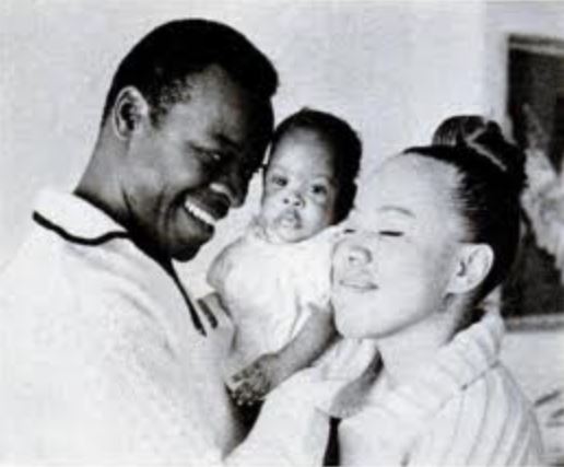 Brock Peters and his wife, Dolores Daniels with their daughter, Lisa Jo Peters.