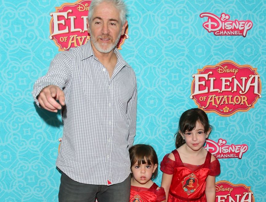 Carlos Alazraqui with his two kids arrived at the screening of Disney Channel's 'Elena of Avalor' on 16th July 2016, in Beverly Hills, California.