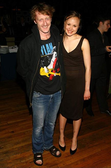 David Wilmot with his friend, Alison Pill.